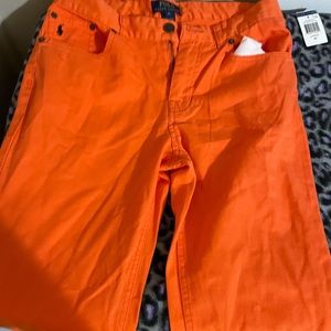 Orange jeans